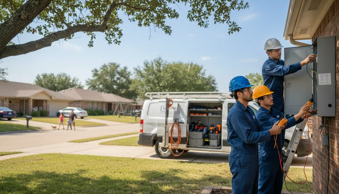 Certified electrician providing emergency electrical services in Sharon, WI